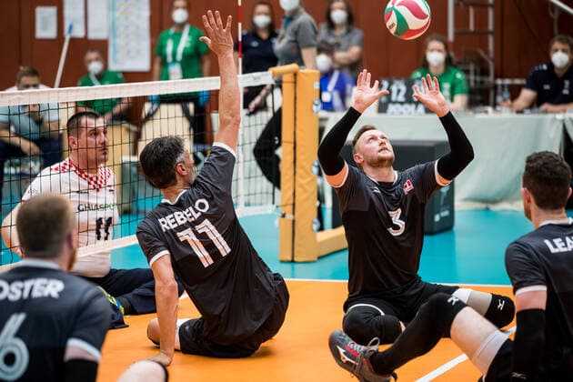 WORLD ParaVolley Men’s Final Qualifier Tokyo 2020 Paralympic Games: Kanada - Kroatien; 04.06.2021 Austin Hinchey (Kanada, 3) WORLD ParaVolley Men’s Final Qualifier Tokyo 2020 Paralympic Games: Kanada - Kroatien; Duisburg Sportschule Wedau Copyright: xBEAUTIFULxSPORTS Wunderlx