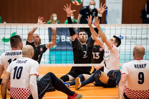 WORLD ParaVolley Men’s Final Qualifier Tokyo 2020 Paralympic Games: Kanada - Kroatien; 04.06.2021 Nenad Ilibasic (Kroatien, 5) WORLD ParaVolley Men’s Final Qualifier Tokyo 2020 Paralympic Games: Kanada - Kroatien; Duisburg Sportschule Wedau Copyright: xBEAUTIFULxSPORTS Wunderlx