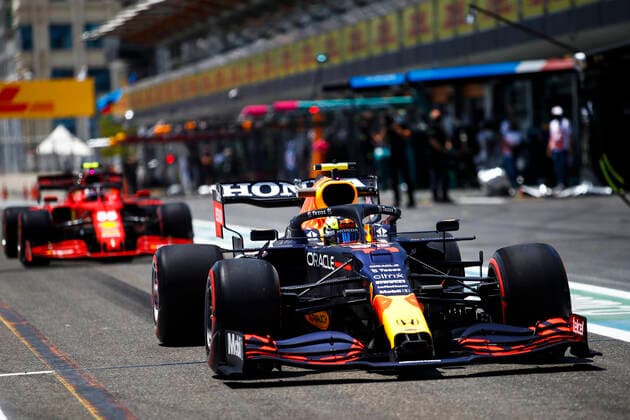 11 Sergio Perez (MEX, Red Bull Racing), F1 Grand Prix of Azerbaijan at Baku City Circuit on June 4, 2021 in Baku, Azerbaijan. (Photo by HOCH ZWEI) Baku Azerbaijan