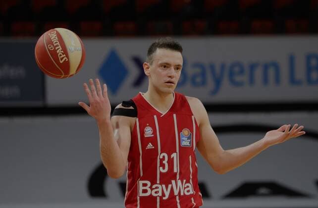 Bayerns 31 Zan Mark SISKO. Basketball, Bayern - Ludwigsburg, BBL-Playoff, Halbfinale, 4.Spiel, Saison 2020-2021, am 4.6.2021 in Muenchen, A U D I D O M E, Deutschland. Quelle Copyright Credit : Oryk HAIST