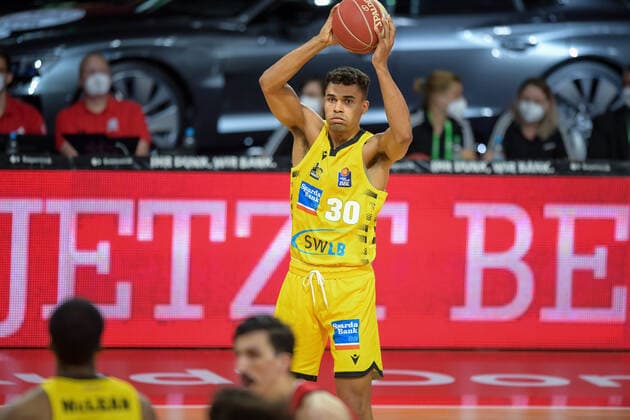 Basketball, BBL, 20210604, FC Bayern München - MHP RIESEN Ludwigsburg. Im Bild Oscar DA SILVA (MHP Riesen Ludwigsburg, 30). München Audi Dome Bayern Deutschland Copyright: Passion2Press MarkusxFischerx