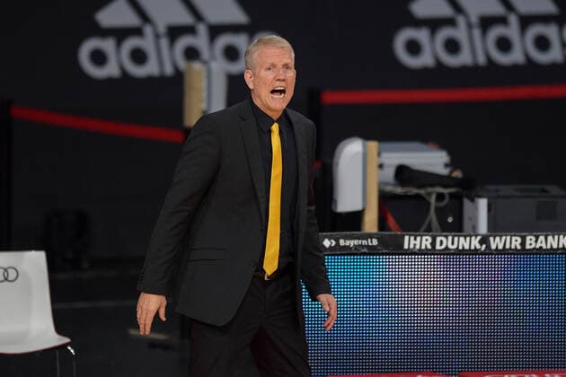 Basketball, BBL, 20210604, FC Bayern München - MHP RIESEN Ludwigsburg. Im Bild Head Coach der MHP Riesen Ludwigsburg John PATRICK. München Audi Dome Bayern Deutschland Copyright: Passion2Press MarkusxFischerx