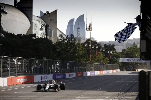 99 GIOVINAZZI Antonio (ita), Alfa Romeo Racing ORLEN C41, action during the Formula 1 Azerbaijan Grand Prix 2021 from June 04 to 06, 2021 on the Baku City Circuit, in Baku, Azerbaijan - FORMULE 1 : Grand Prix d Azerbaidjan - Bakou - 04 06 2021 DPPI Panoramic  00121011_F12021GP06AZE_JK104096