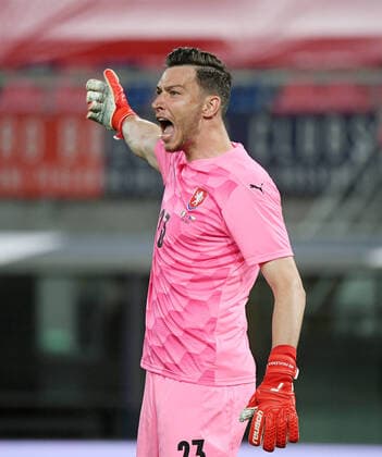 FUSSBALL INTERNATIONAL Testspiel EM 2021 in Bologna Italien - Tschechien 04.06.2021 Torwart Jiri Pavlenka (Tschechien) *** FUSSBALL INTERNATIONAL Test match EM 2021 in Bologna Italy Czech Republic 04 06 2021 Goalkeeper Jiri Pavlenka Czech Republic
