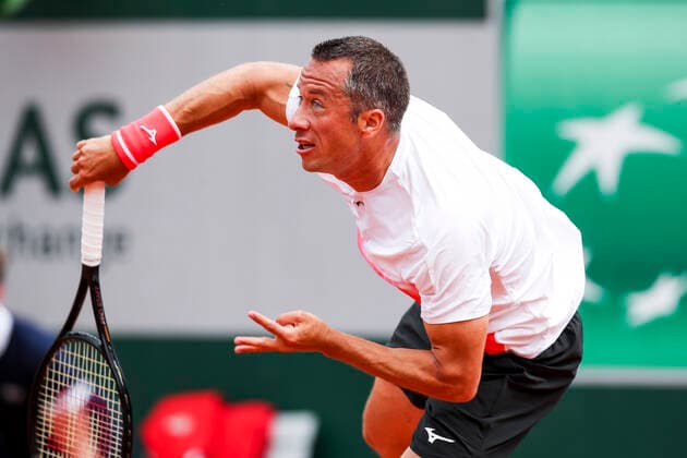 TENNIS - French Open 2021 PARIS,FRANCE,05.June.21 - TENNIS - ATP, Tennis Herren World Tour, French Open, Roland Garros, Grand Slam. Image shows Philipp Kohlschreiber (GER).  GEPAxpictures xPatrickxSteiner