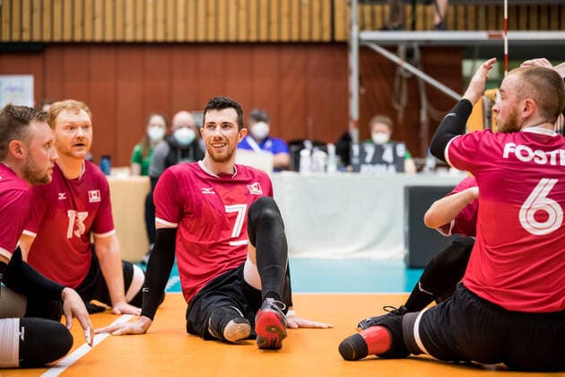 WORLD ParaVolley Men’s Final Qualifier Tokyo 2020 Paralympic Games Spiel um Platz 5-6: USA - Kanada; 05.06.2021 Doug Learoyd (Kanada, 7) lacht WORLD ParaVolley Men’s Final Qualifier Tokyo 2020 Paralympic Games Spiel um Platz 5-6: USA - Kanada; Duisburg Sportschule Wedau Copyright: xBEAUTIFULxSPORTS Wunderlx