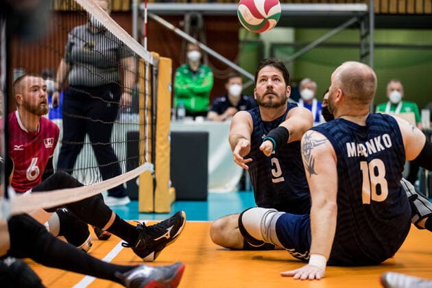 WORLD ParaVolley Men’s Final Qualifier Tokyo 2020 Paralympic Games Spiel um Platz 5-6: USA - Kanada; 05.06.2021 Eric Duda (USA, 5) WORLD ParaVolley Men’s Final Qualifier Tokyo 2020 Paralympic Games Spiel um Platz 5-6: USA - Kanada; Duisburg Sportschule Wedau Copyright: xBEAUTIFULxSPORTS Wunderlx
