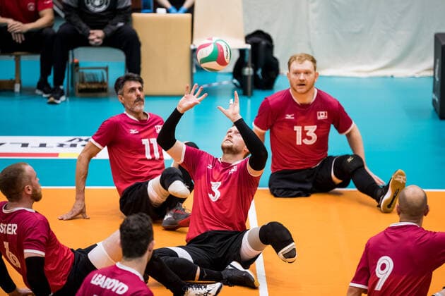 WORLD ParaVolley Men’s Final Qualifier Tokyo 2020 Paralympic Games Spiel um Platz 5-6: USA - Kanada; 05.06.2021 Austin Hinchey (Kanada, 3) WORLD ParaVolley Men’s Final Qualifier Tokyo 2020 Paralympic Games Spiel um Platz 5-6: USA - Kanada; Duisburg Sportschule Wedau Copyright: xBEAUTIFULxSPORTS Wunderlx