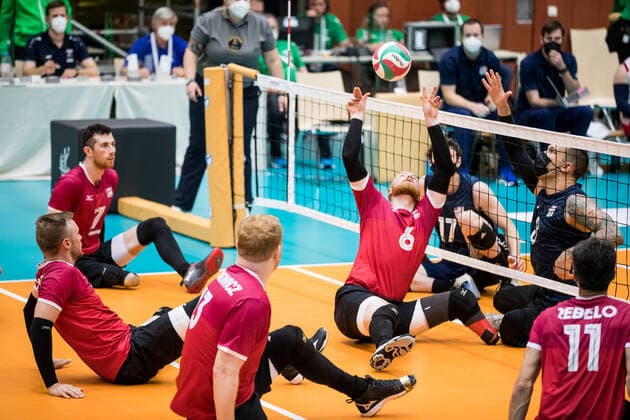 WORLD ParaVolley Men’s Final Qualifier Tokyo 2020 Paralympic Games Spiel um Platz 5-6: USA - Kanada; 05.06.2021 Bryce Foster (Kanada, 6) WORLD ParaVolley Men’s Final Qualifier Tokyo 2020 Paralympic Games Spiel um Platz 5-6: USA - Kanada; Duisburg Sportschule Wedau Copyright: xBEAUTIFULxSPORTS Wunderlx