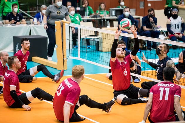 WORLD ParaVolley Men’s Final Qualifier Tokyo 2020 Paralympic Games Spiel um Platz 5-6: USA - Kanada; 05.06.2021 Bryce Foster (Kanada, 6) WORLD ParaVolley Men’s Final Qualifier Tokyo 2020 Paralympic Games Spiel um Platz 5-6: USA - Kanada; Duisburg Sportschule Wedau Copyright: xBEAUTIFULxSPORTS Wunderlx