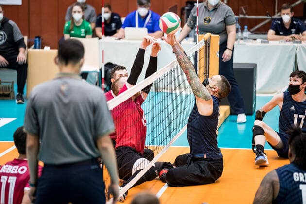 WORLD ParaVolley Men’s Final Qualifier Tokyo 2020 Paralympic Games Spiel um Platz 5-6: USA - Kanada; 05.06.2021 James Stuck (USA, 8) WORLD ParaVolley Men’s Final Qualifier Tokyo 2020 Paralympic Games Spiel um Platz 5-6: USA - Kanada; Duisburg Sportschule Wedau Copyright: xBEAUTIFULxSPORTS Wunderlx