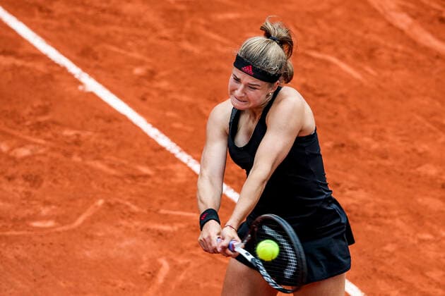 TENNIS - French Open 2021 PARIS,FRANCE,05.June.21 - TENNIS - WTA, Tennis Damen Tour, French Open, Roland Garros, Grand Slam. Image shows Karolina Muchova (CZE).  GEPAxpictures xPatrickxSteiner
