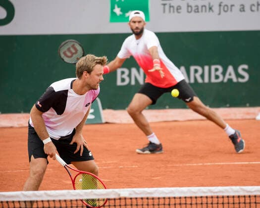 Kevin Krawietz (GER) Horia Tecau (ROU), Herren Doppel Tennis - French Open 2021 - Grand Slam - Roland Garros - Paris - - France - 5 June 2021. Copyright: xJuergenxHasenkopfx