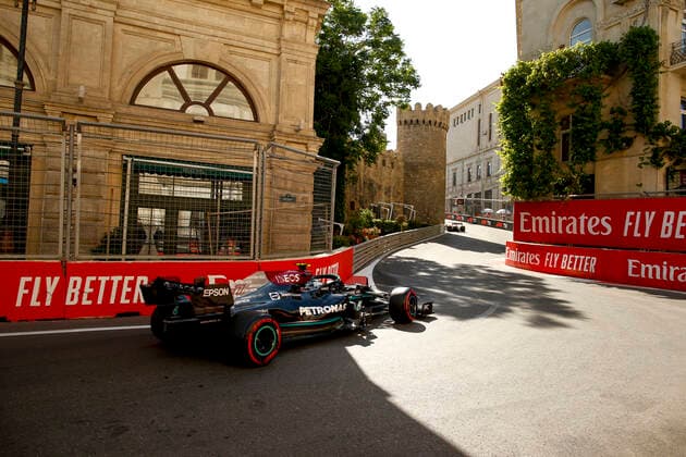 77 Valtteri Bottas (FIN, Mercedes-AMG Petronas F1 Team), F1 Grand Prix of Azerbaijan at Baku City Circuit on June 5, 2021 in Baku, Azerbaijan. (Photo by HOCH ZWEI) Baku Azerbaijan