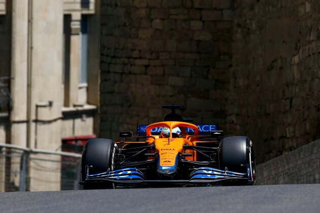 3 Daniel Ricciardo (AUS, McLaren F1 Team), F1 Grand Prix of Azerbaijan at Baku City Circuit on June 5, 2021 in Baku, Azerbaijan. (Photo by HOCH ZWEI) Baku Azerbaijan
