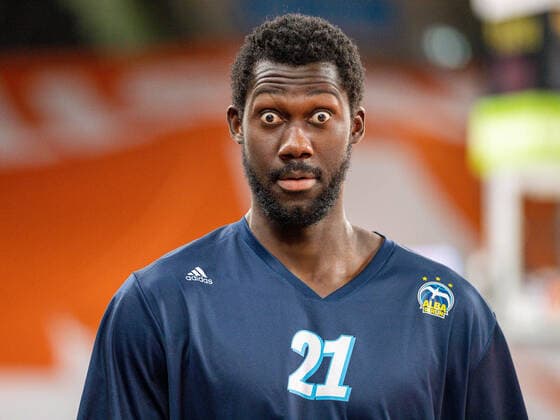 Sport Themen der Woche KW22 Sport Bilder des Tages Christ Koumadje (Alba Berlin, 21), Ratiopharm Ulm vs. Alba Berlin, Basketball, Playoffs, Spiel 4, Spielzeit 2020 2021, 05.06.2021, Ratiopharm Ulm vs. Alba Berlin, Basketball, Playoffs, Spiel 4, Spielzeit 2020 2021, 05.06.2021 Neu-Ulm Copyright: xEibner-Pressefoto SaschaxWaltherx EP_EER