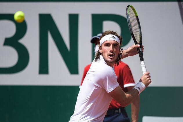 Stefanos Tsitsipas ( Grece ) - TENNIS : Roland Garros 2021 - Internationaux de France - 06 06 2021 FedericoPestellini Panoramic 