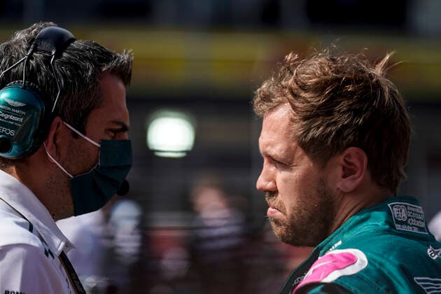 June 6, 2021, Baku, Azerbaijan: SEBASTIAN VETTEL of Germany and Aston Martin F1 Team on the grid before the 2021 FIA Formula 1 Azerbaijan Grand Prix at Baku City Circuit in Baku, Azerbaijan. Baku Azerbaijan - ZUMAg147 20210606_zap_g147_057 Copyright: xJamesxGasperottix