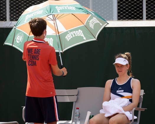 Julia Middendorf, Juniorinnen Einzel, GS Tennis - French Open 2021 - Grand Slam - Roland Garros - Paris - - France - 6 June 2021. Copyright: xJuergenxHasenkopfx
