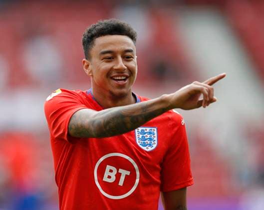 Middlesbrough, England, 6th June 2021. Jesse Lingard of England during the International Friendly, Länderspiel, Nationalmannschaft match at the Riverside Stadium, Middlesbrough. Picture credit should read: Darren Staples Sportimage EDITORIAL USE ONLY. No use with unauthorised audio, video, data, fixture lists, club league logos or live services. Online in-match use limited to 120 images, no video emulation. No use in betting, games or single club league player publications. SPI-1079-0016