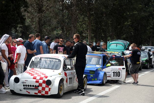 PXL_15th Award of the City of Skradin 2021 The car participates in the mountain speed race 15th Award of the City of Skradin - Trke priko Krke (Race on the Krka) in Skradin, Croatia on June 6, 2021. The 15th City of Skradin Award brought together 200 drivers from Croatia, Slovenia, Bosnia and Herzegovina, Austria, Italy and France. This race is scored for the championship of Croatia, Bosnia and Herzegovina and the championship of Slovenia. DuskoxJaramaz PIXSELL