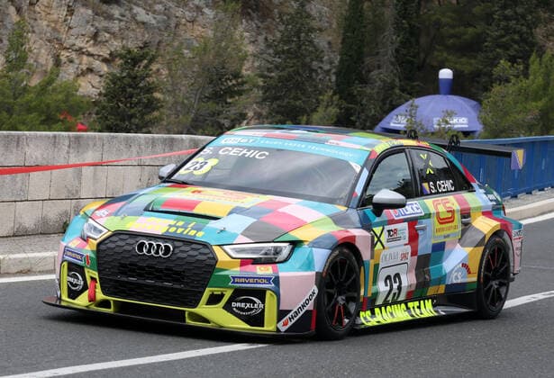 PXL_15th Award of the City of Skradin 2021 The car participates in the mountain speed race 15th Award of the City of Skradin - Trke priko Krke (Race on the Krka) in Skradin, Croatia on June 6, 2021. The 15th City of Skradin Award brought together 200 drivers from Croatia, Slovenia, Bosnia and Herzegovina, Austria, Italy and France. This race is scored for the championship of Croatia, Bosnia and Herzegovina and the championship of Slovenia. DuskoxJaramaz PIXSELL