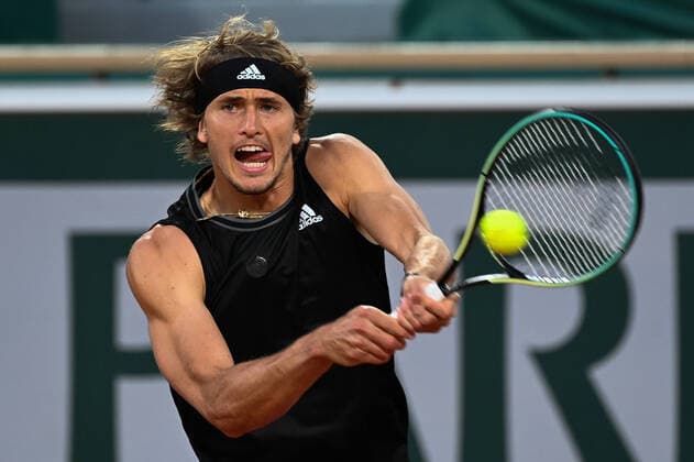 Tennis : Roland Garros 2021 - France - Zverev - Allemagne Tennis : Roland Garros 2021 - France - 06 06 2021 chryslenecaillaud Panoramic 