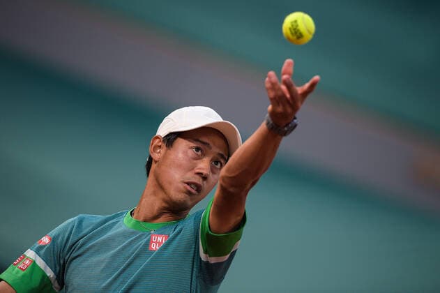 Kei Nishikori ( Japon ) TENNIS : Roland Garros 2021 - Internationaux de France - 06 06 2021 FedericoPestellini Panoramic 