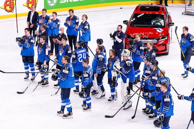 Eishockey, WM, Finale, Kanada ist Weltmeister 06.06.2021, Riga, Arena Riga, Final Finland - Canada (2021 IIHF Ice hockey, Eishockey World Championship, WM, Weltmeisterschaft , Finland is second place Riga Riga Latvia Copyright: xJustPictures.ch JarixPestelaccix