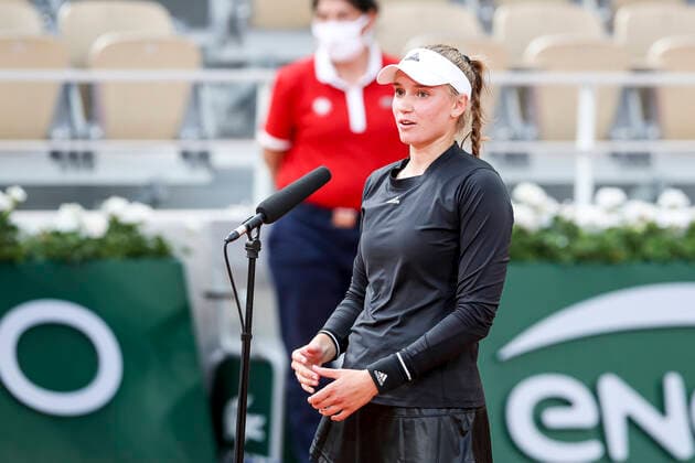 TENNIS - French Open 2021 PARIS,FRANCE,06.June.21 - TENNIS - WTA, Tennis Damen Tour, French Open, Roland Garros, Grand Slam. Image shows Elena Rybakina (KAZ).  GEPAxpictures xPatrickxSteiner