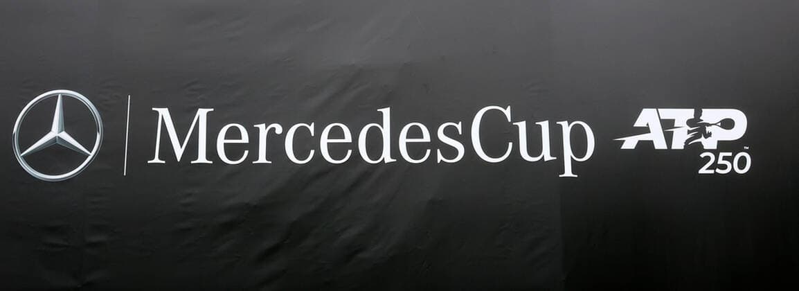 07.06.2021, ATP, Tennis Herren Tour Mercedes Cup Stuttgart, Weissenhofff, Tennis, im Bild: Center Court mit leere Kulisse am ersten Spieltag des Mercedes Cup 2021
