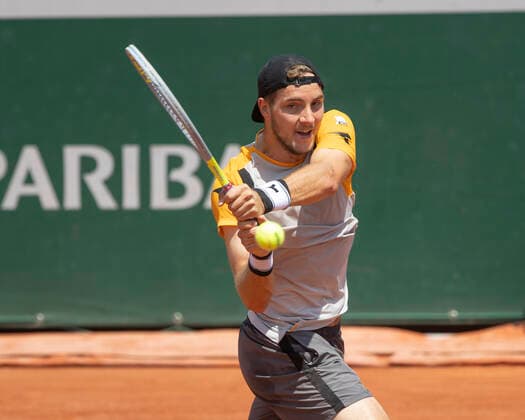 Jan-Lennard Struff (GER) Tennis - French Open 2021 - Grand Slam - Roland Garros - Paris - - France - 7 June 2021. Copyright: xJuergenxHasenkopfx