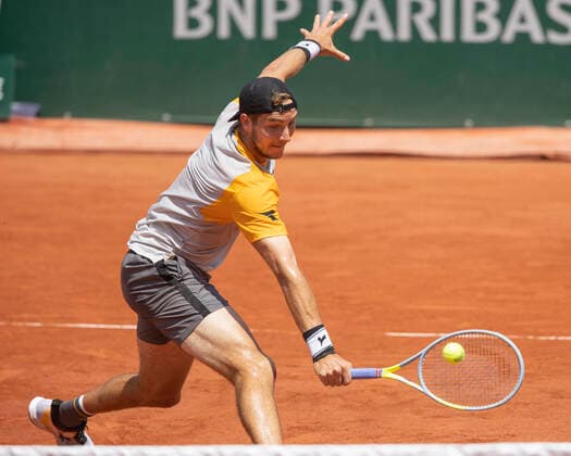 Jan-Lennard Struff (GER) Tennis - French Open 2021 - Grand Slam - Roland Garros - Paris - - France - 7 June 2021. Copyright: xJuergenxHasenkopfx