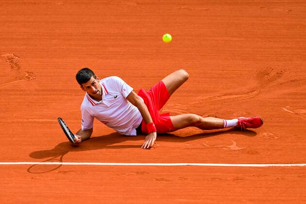 Novak Djokovic (Srb) TENNIS : Internationaux de France Roland Garros 2021 - Paris - 07 06 2021 JBAutissier Panoramic 