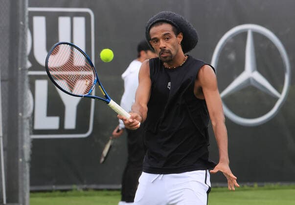 07.06.2021, ATP, Tennis Herren Tour Mercedes Cup Stuttgart, Weissenhofff, Tennis, im Bild: Dustin Brown (GER)