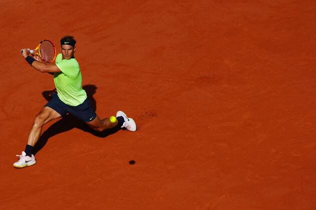 Mandatory Credit: Photo by Javier Garcia BPI Shutterstock (12019129in) Rafael Nadal in fourth round action French Open Tennis, Day Nine, Roland Garros, Paris, France - 07 Jun 2021 French Open Tennis, Day Nine, Roland Garros, Paris, France - 07 Jun 2021  Copyright: xJavierxGarcia BPI Shutterstockx 12019129in