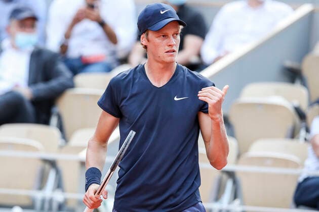 TENNIS - French Open 2021 PARIS,FRANCE,07.June.21 - TENNIS - ATP, Tennis Herren World Tour, French Open, Roland Garros, Grand Slam. Image shows Jannik Sinner (ITA).  GEPAxpictures xPatrickxSteiner