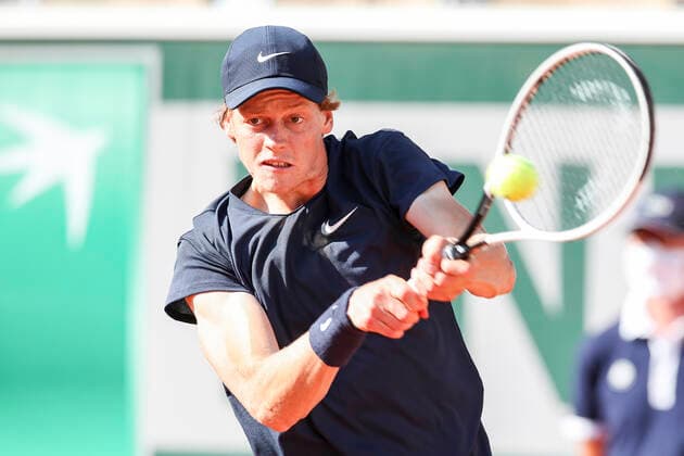 TENNIS - French Open 2021 PARIS,FRANCE,07.June.21 - TENNIS - ATP, Tennis Herren World Tour, French Open, Roland Garros, Grand Slam. Image shows Jannik Sinner (ITA).  GEPAxpictures xPatrickxSteiner