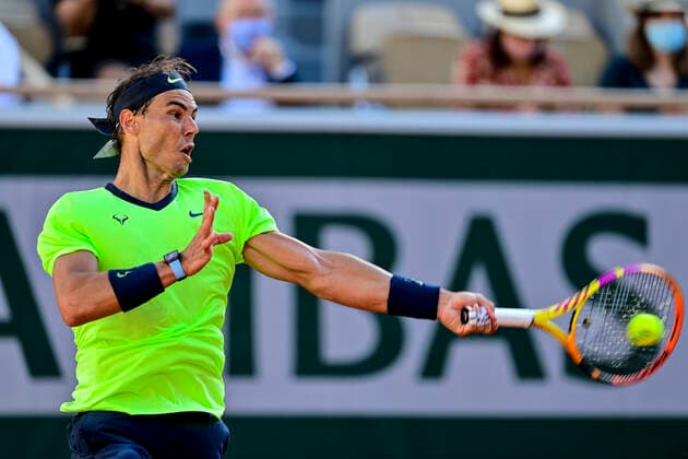 Rafael Nadal (Esp) TENNIS : Internationaux de France Roland Garros 2021 - Paris - 07 06 2021 JBAutissier Panoramic 