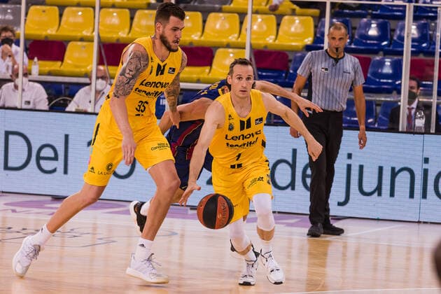 June 7, 2021, Barcelona, Barcelona, Spain: Marcelinho Huertas of Lenovo Tenerife in action during the Liga Endesa ACB Playoff semi final game 1 match between FC Barcelona, Barca and Lenovo Tenerife at Palau Blaugrana on June 07, 2021 in Barcelona, Spain. Barcelona Spain - ZUMAa181 20210607_zaa_a181_140 Copyright: xJavierxBorregox
