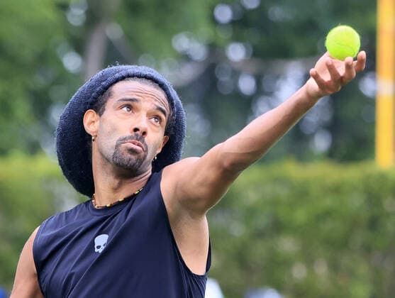 07.06.2021, ATP, Tennis Herren Tour Mercedes Cup Stuttgart, Weissenhofff, Tennis, im Bild: Dustin Brown (GER)