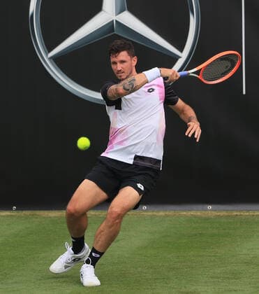 08.06.2021, ATP, Tennis Herren Tour Mercedes Cup Stuttgart, Weissenhofff, Tennis, im Bild: Dennis Novak (AUT)