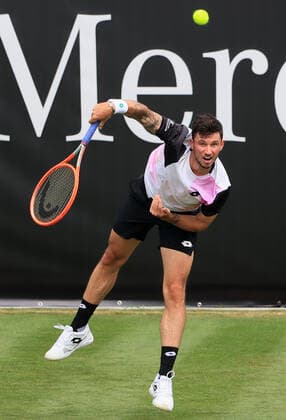 08.06.2021, ATP, Tennis Herren Tour Mercedes Cup Stuttgart, Weissenhofff, Tennis, im Bild: Dennis Novak (AUT)