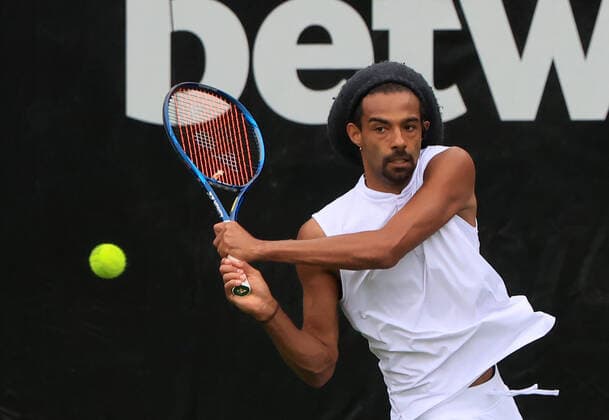 08.06.2021, ATP, Tennis Herren Tour Mercedes Cup Stuttgart, Weissenhofff, Tennis, im Bild: Dustin Brown (GER)