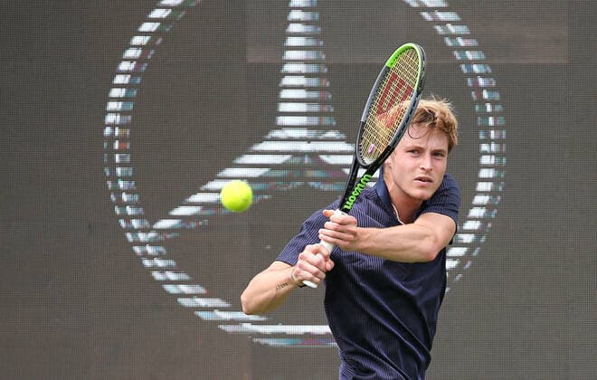 08.06.2021. Deutschland, Stuttgart, Tennis MercedesCup 2021, Rudolf Molleker (GER)