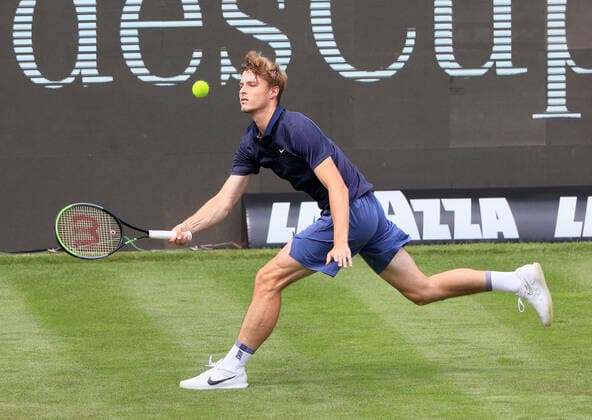 08.06.2021, ATP, Tennis Herren Tour Mercedes Cup Stuttgart, Weissenhofff, Tennis, im Bild: Rudolf Molleker (GER)
