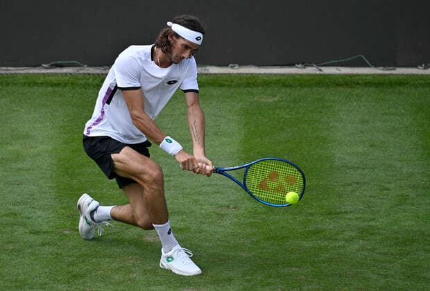 Lloyd Harris (RSG) Aktion 08.06.2021 Tennis MercedesCup Stuttgart 2021 Weißenhof ATP, Tennis Herren 07.-13.06.2021 Tennis MercedesCup Stuttgart 2021