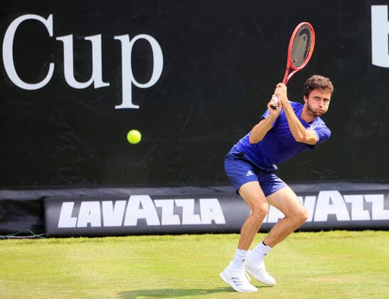 08.06.2021, ATP, Tennis Herren Tour Mercedes Cup Stuttgart, Weissenhofff, Tennis, im Bild: Gilles Simon (FRA)