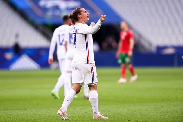 JOIE - 07 ANTOINE GRIEZMANN (FRA) FOOTBALL : France vs Bulgarie - Match Amical - Preparation UEFA EURO, EM, Europameisterschaft,Fussball 2020 - 08 06 2021 FEP Panoramic 