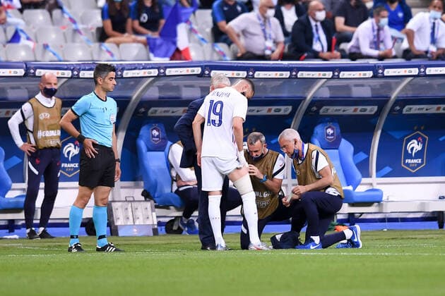 19 KARIM BENZEMA (FRA) - BLESSURE FOOTBALL : France vs Bulgarie - Match Amical - Preparation UEFA EURO, EM, Europameisterschaft,Fussball 2020 - 08 06 2021 FEP Panoramic 